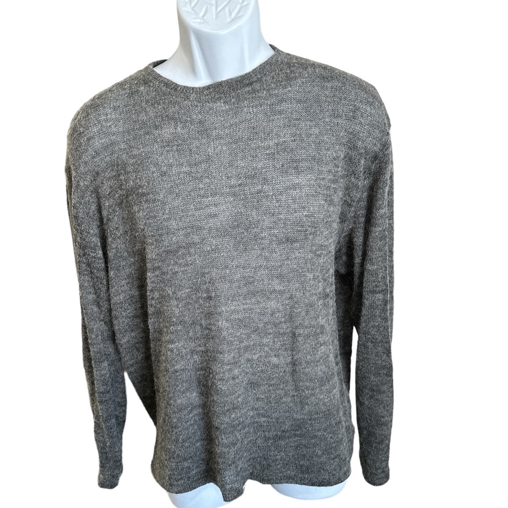 Gorgeous Lightweight Wool Blend Gray Sweater Men’s Size XL Vintage